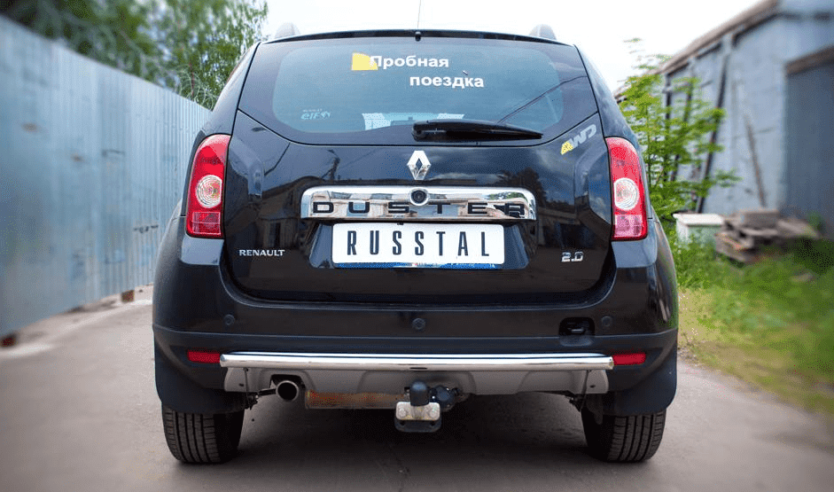 Защита заднего бампера D42 (дуга) "RUSSTAL" для Renault Duster