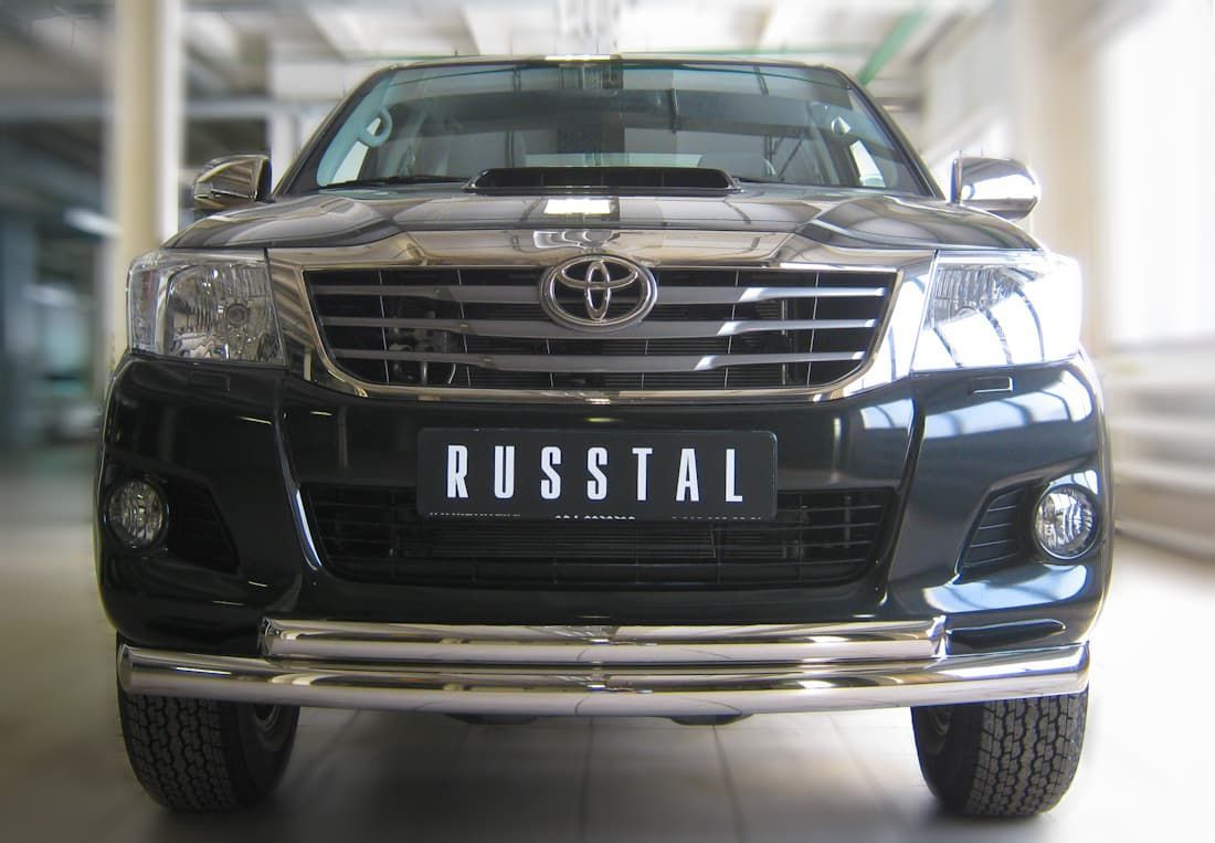 Передняя защита Russtal для Toyota Hilux (2011-2015)