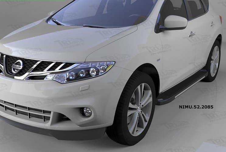 Пороги алюминиевые (Onyx) для Nissan Murano