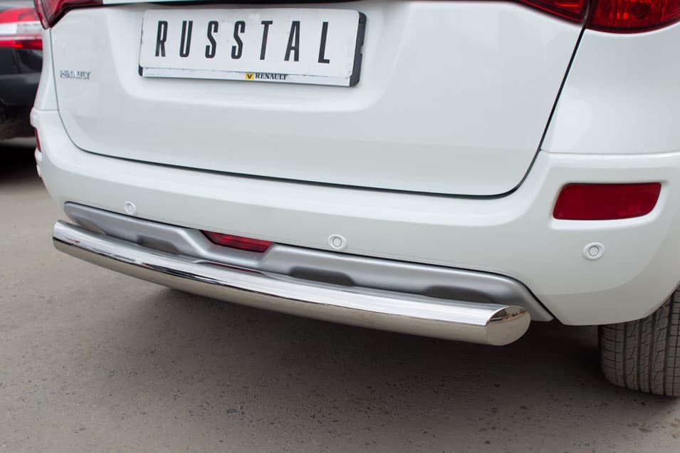 Защита заднего бампера Russtal d 76 для Renault Koleos