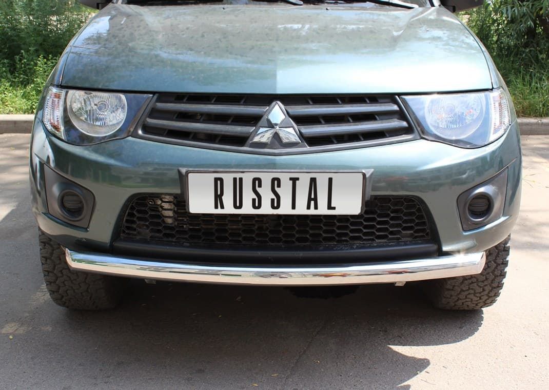 Передняя защита Russtal для Mitsubishi L200 (2010-2013)