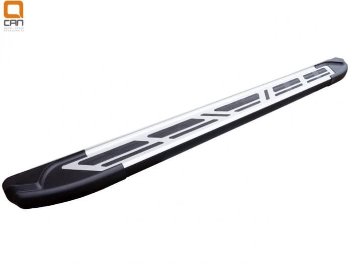 Пороги алюминиевые (Corund Silver) для Acura RDX (2012-н.в.)