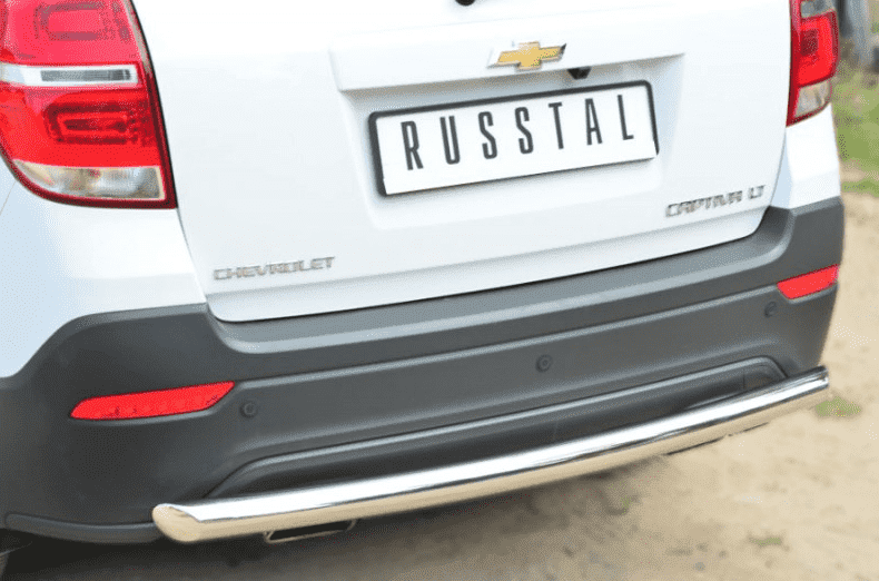 Защита заднего бампера D63(дуга) "RUSSTAL" для Chevrolet Captiva