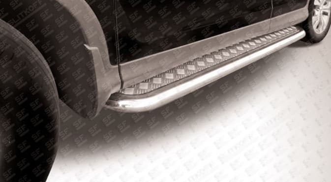 Пороги Slitkoff стальная труба Honda CR-V (2012-н.в.)