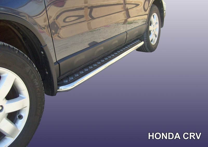 Пороги Slitkoff стальная труба Honda CR-V (2009-2012)