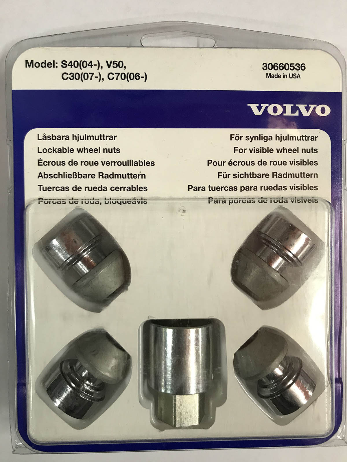 Оригинальные cекретки Volvo 30660536 для Volvo V50 (2004-2012)
