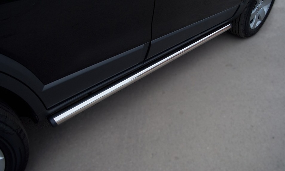 Пороги труба D42 (вариант 3) "RUSSTAL" для Lexus LX570