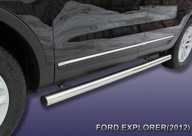 Пороги d76 труба "SLITKOFF" для Ford Explorer
