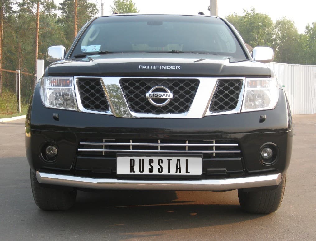 Передняя защита Russtal для NIssan Pathfinder (2004-2010)
