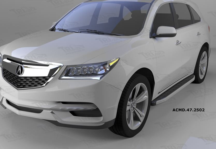Пороги алюминиевые (Alyans) для Acura MDX (2013-н.в.)