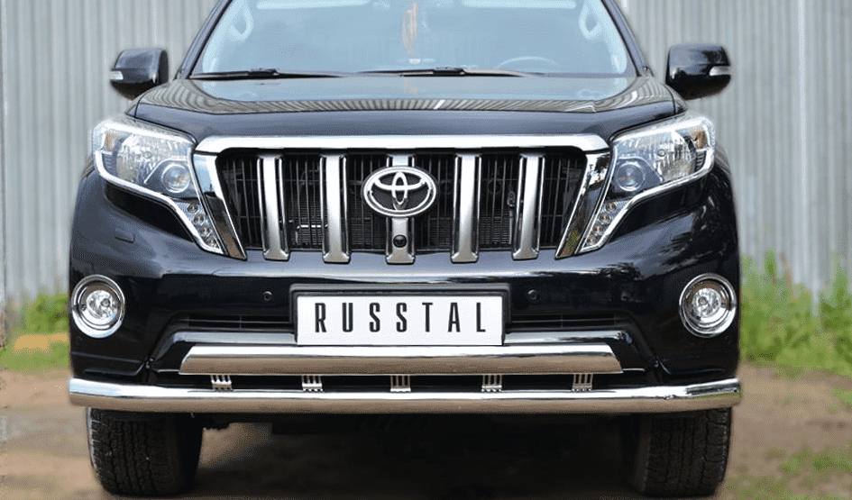 Передняя защита Russtal для Toyota Land Cruiser Prado 150 (2013-2017)