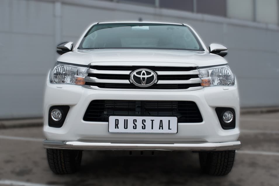 Передняя защита Russtal для Toyota Hilux (2015-2020)
