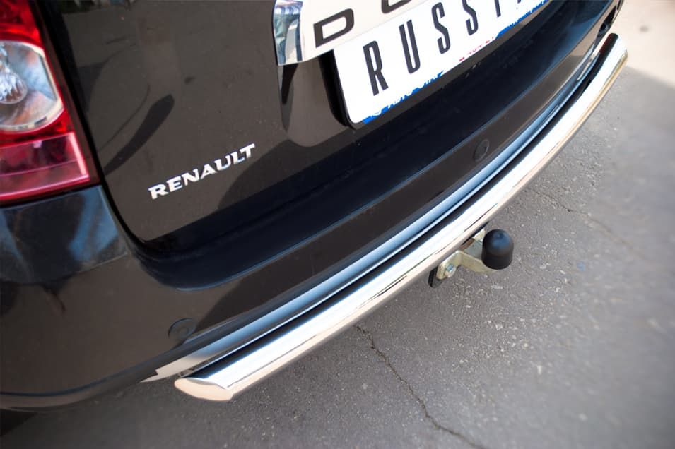 Защита заднего бампера Russtal d63 (дуга) для Renault Duster
