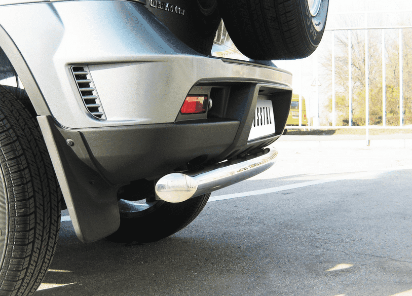 Защита заднего бампера D76 без фаркопа "RUSSTAL" для Chevrolet Niva Bertone