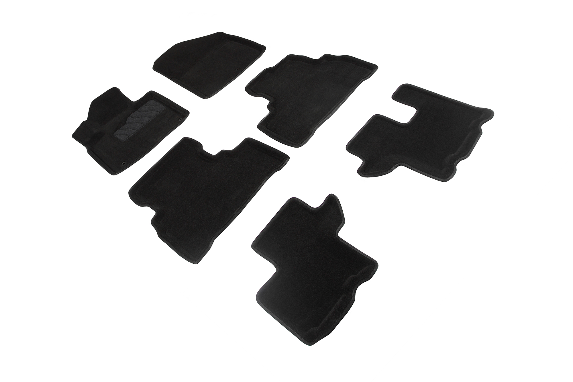 Коврики в салон Seintex Ворс 3D для Kia Sorento Prime (2015-2020) черный