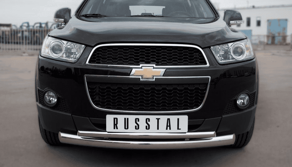 Передняя защита Russtal для Chevrolet Captiva (2011-2013)