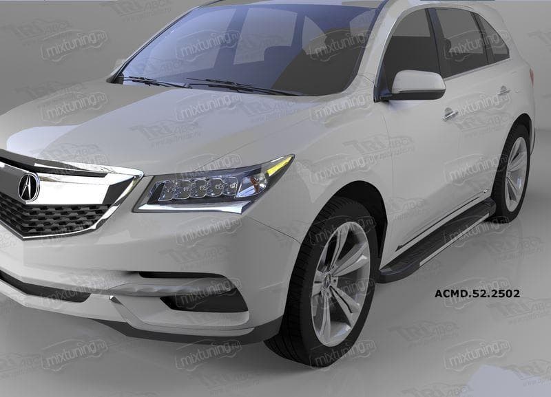 Пороги алюминиевые (Onyx) для Acura MDX (2013-н.в.)
