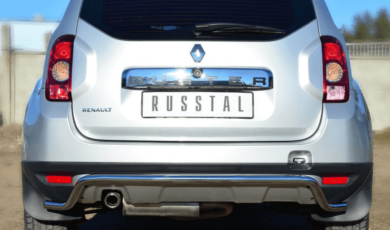 Защита заднего бампера D42 волна "RUSSTAL" для Renault Duster