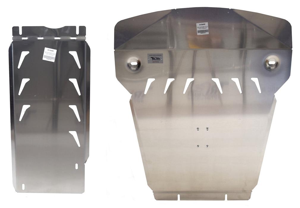 Алюминиевая защита картера и КПП АВС-Дизайн с пыльниками для BMW X5 (2013-2018)