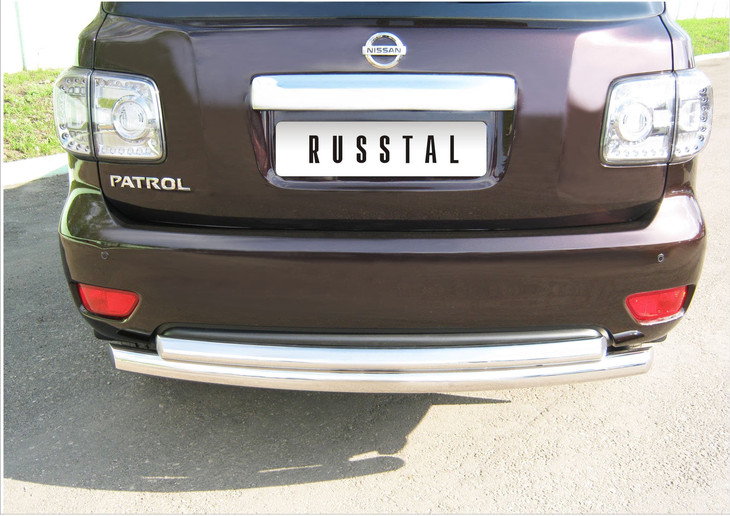 Передняя защита Russtal для NIssan Patrol (2010-2014)