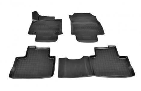 Ковры салонные полиуретан "NorPlast" для Toyota RAV 4 МКПП (2019-н.в.) черный