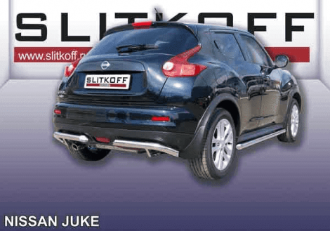 Уголки d57 "SLITKOFF" для Nissan Juke 2WD