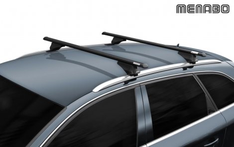 Багажник Menabo Tiger Black XL на аэродинамических дугах для Opel Zafira