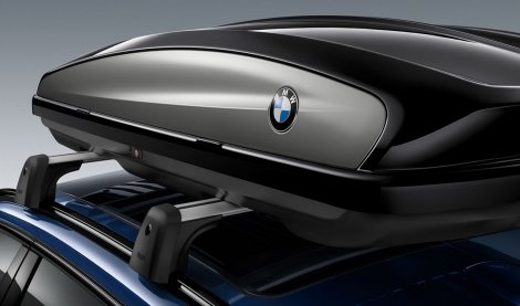 Оригинальный бокс на крышу BMW Черный глянцевый (191x64x39 см)