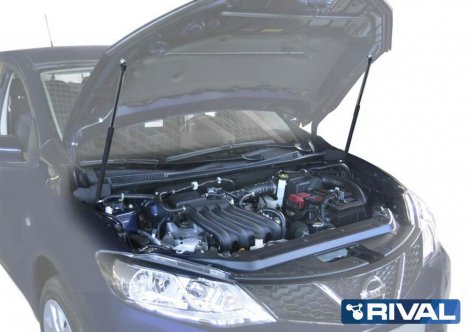 Газовые упоры (амортизаторы) капота Rival для Nissan Tiida