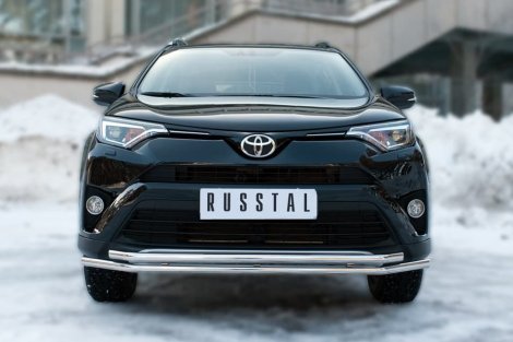 Передняя защита Russtal для Toyota RAV4 (2015-н.в.)