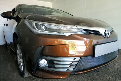 Защитная сетка радиатора ProtectGrille для Toyota Corolla (2016-н.в. Черная)