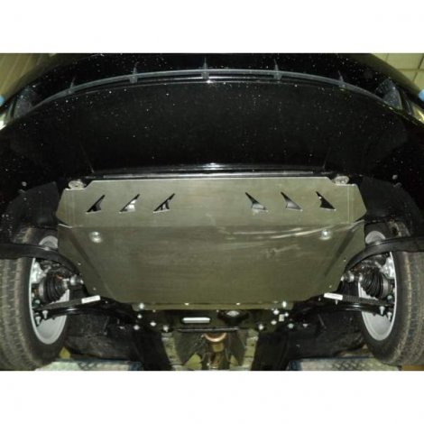 Алюминиевая защита картера АВС-Дизайн для Skoda Octavia (2008-2013)