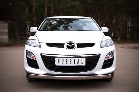 Передняя защита Russtal для Mazda CX-7 (2009-2012)