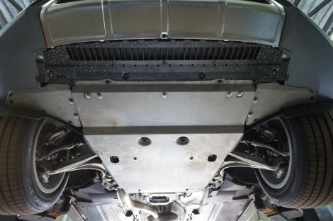 Алюминиевая защита картера АВС-Дизайн для Audi A4 Allroad (2011-2015)