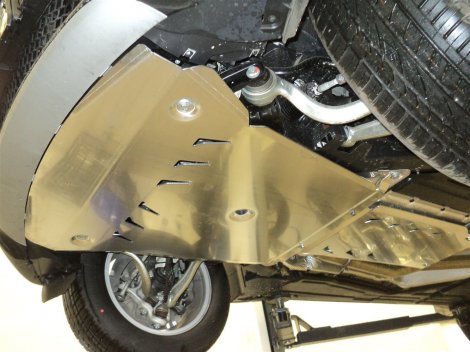 Алюминиевая защита картера и КПП АВС-Дизайн с пыльниками для BMW X5 (2013-2018)