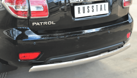 Защита заднего бампера D75хD42 (дуга) Russtal для Nissan Patrol