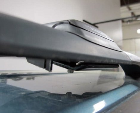 Багажник FICOPRO серебристый на аэродинамических дугах для Porsche Cayenne (2002-2010)