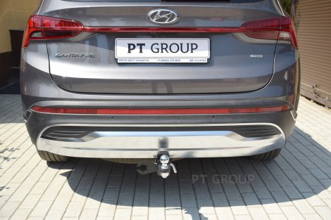 Съемный фаркоп PTGroup под квадрат 50х50 для Hyundai Santa Fe (2021-н.в.)