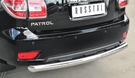 Защита заднего бампера D76 (дуга) "RUSSTAL" для Nissan Patrol