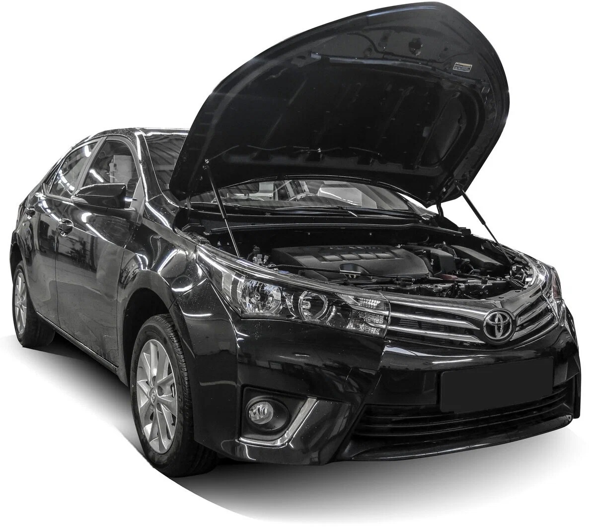 Газовые упоры (амортизаторы) капота Автоупор для Toyota Corolla (2013-2019)