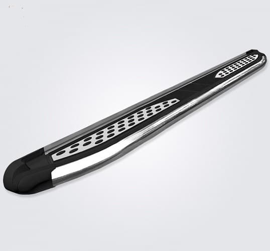 Пороги алюминиевые (Zirkon) для Kia Sorento