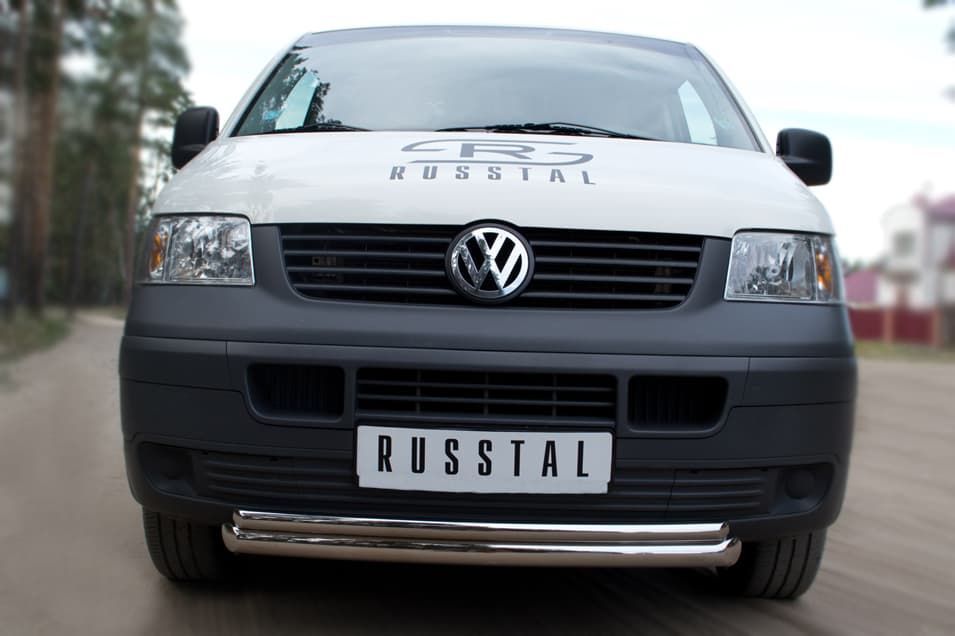 Передняя защита Russtal для Volkswagen Transporter (2003-2009)