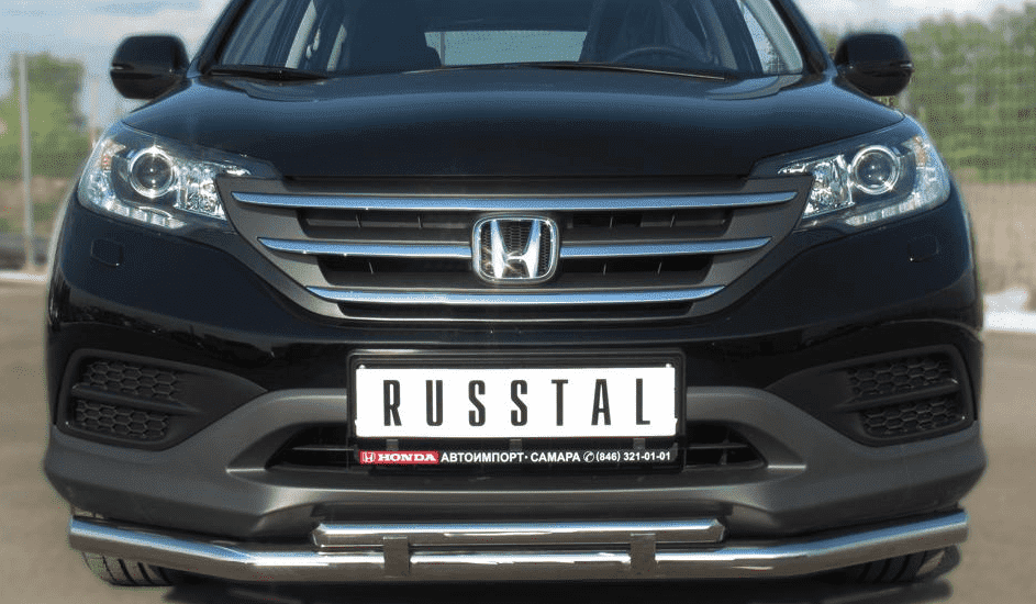 Передняя защита Russtal для Honda CR-V 2.0L (2012-2015)