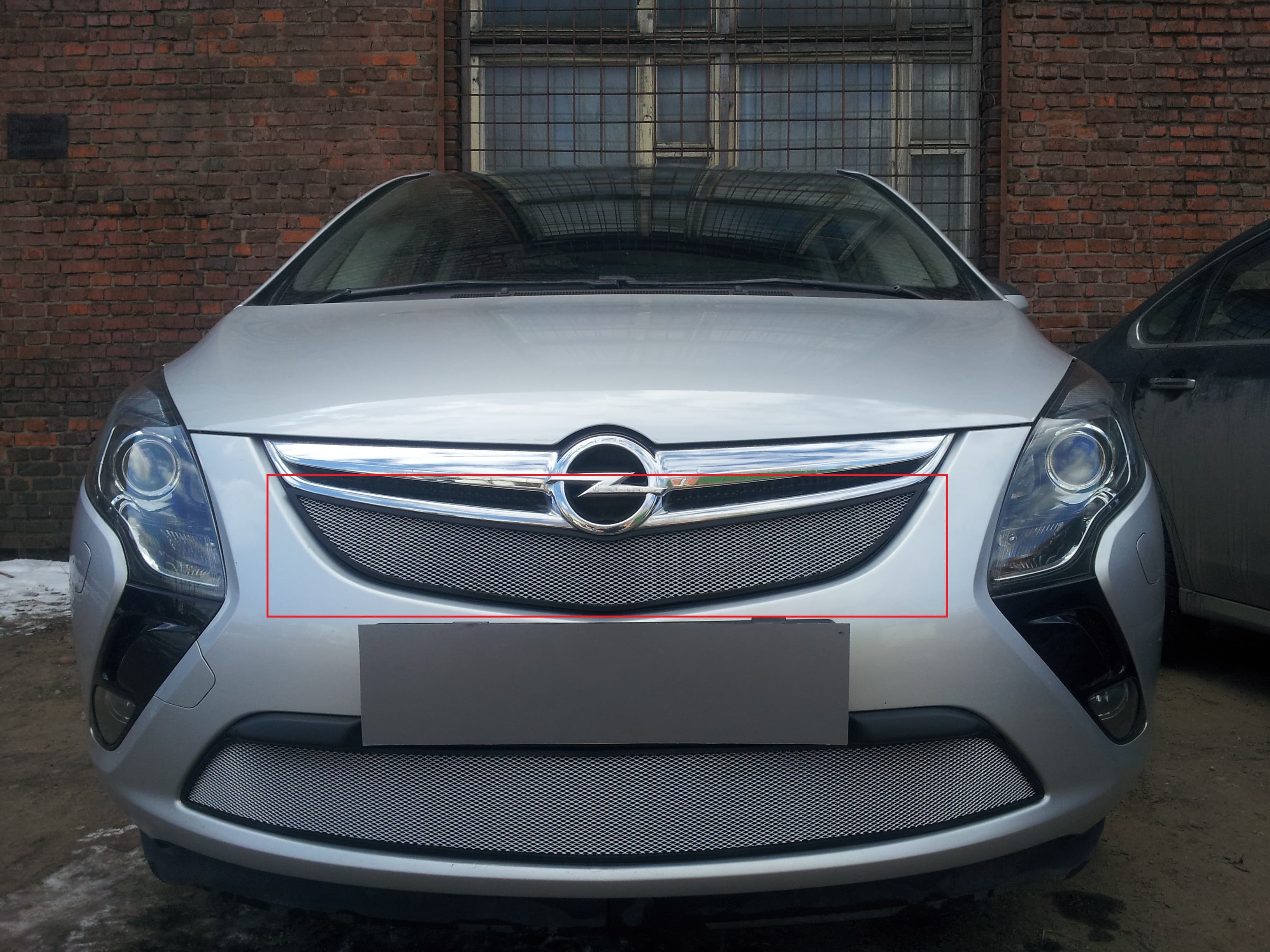 Защитная сетка радиатора ProtectGrille для Opel Zafira Tourer (2012-2015 Хром)