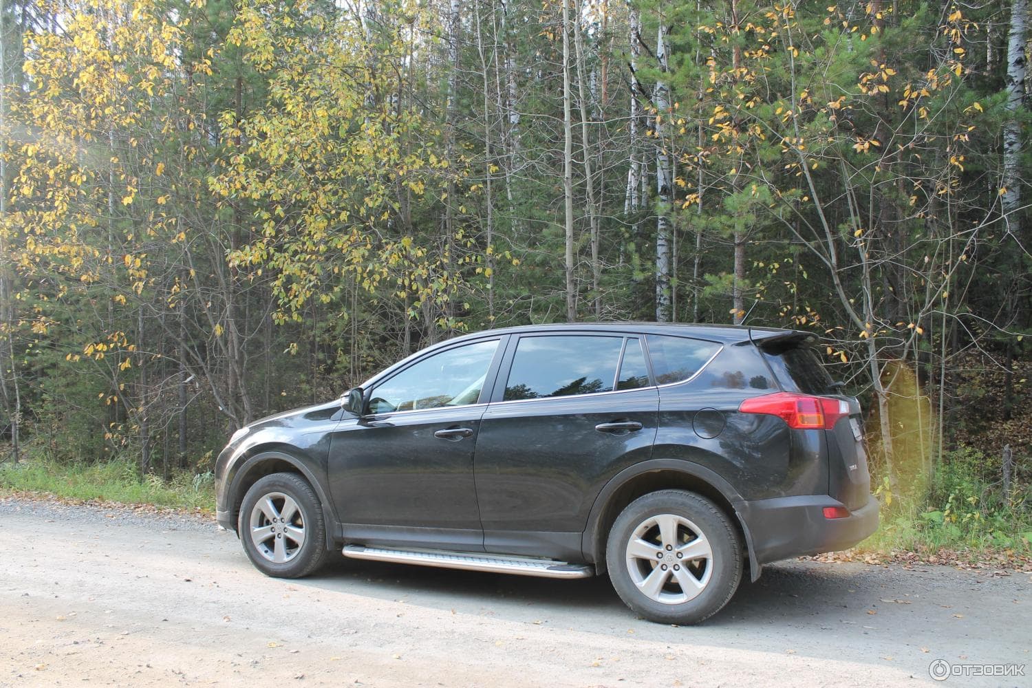 Пороги алюминиевые (Opal) для Toyota RAV4 (силовой крепеж)