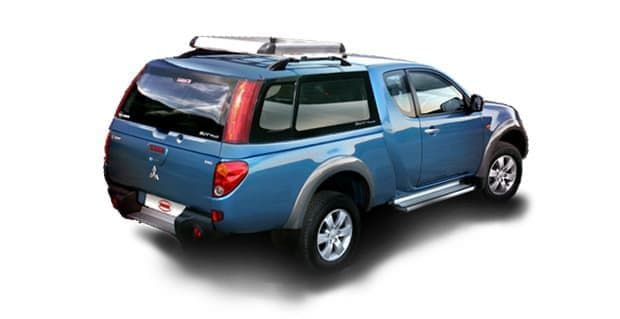 Стальной кунг Sammitr Long Bed SUV PLUS V4 с дополнительным стопом и стеклоочистителем, голубой для Mitsubishi L200