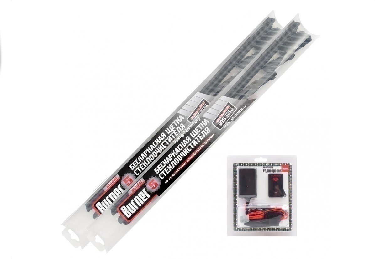 Комплект щеток с подогревом BURNER 5 Радиобрелок для Москвич 6