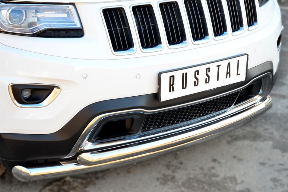 Передняя защита Russtal для Jeep Grand Cherokee (2013-2015)