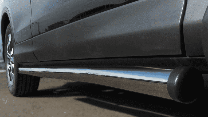 Пороги труба D76 (вариант 2) "RUSSTAL" для Toyota RAV4