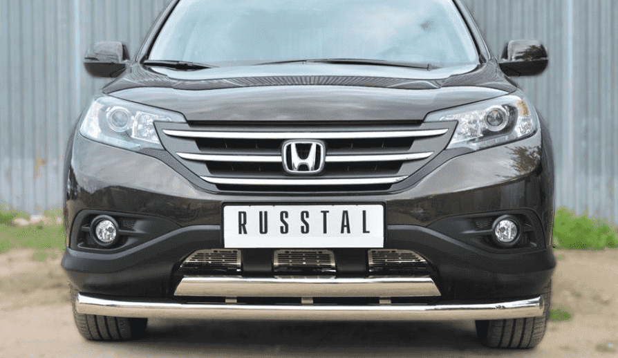 Передняя защита Russtal для Honda CR-V 2.4L (2012-2015)